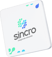 Tablet com logo da Sincro
